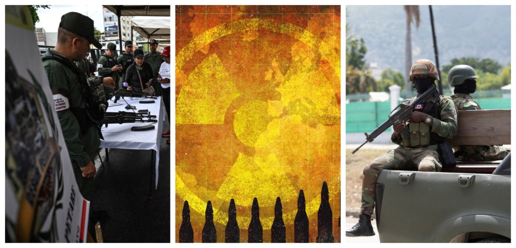 A collage of recent featured images from Just Security articles.