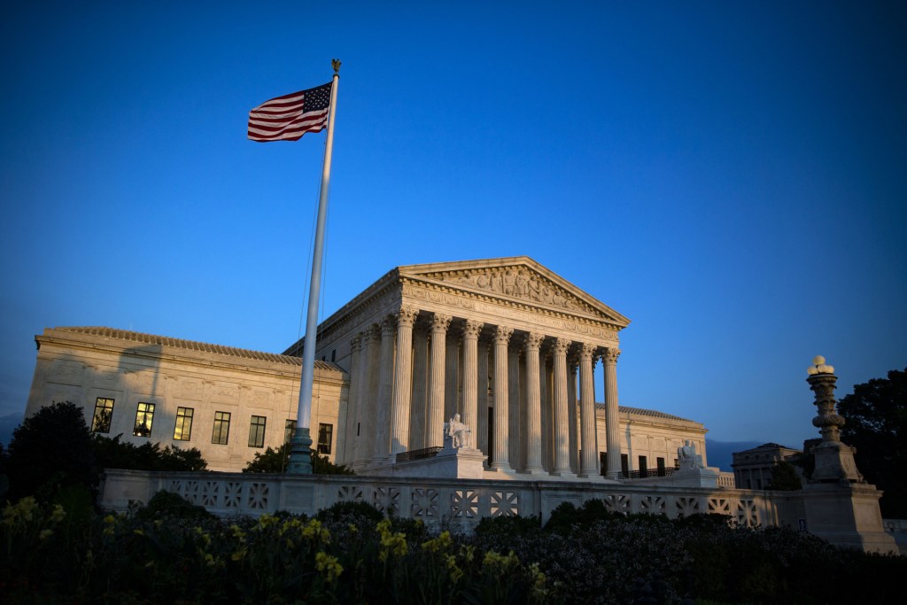The U.S. Supreme Court building stands in Washington, D.C., U.S.