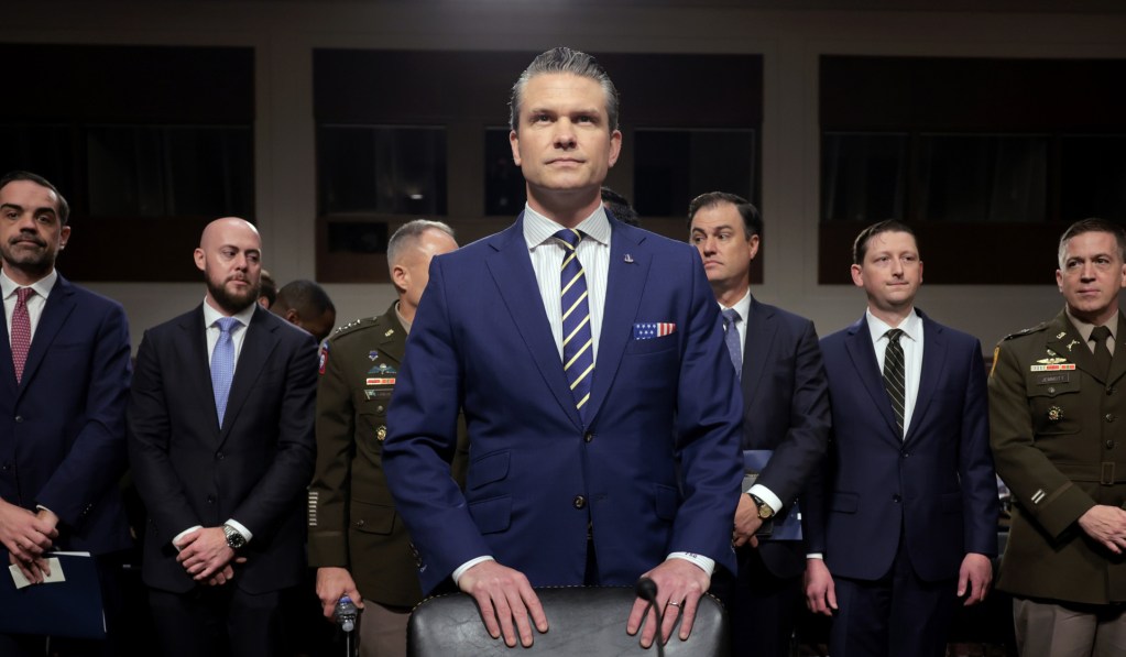 WASHINGTON, DC - JUNE 18: U.S. Secretary of Defense Pete Hegseth arrives to testify before the Senate Armed Services Committee in the Dirksen Senate Office Building on June 18, 2025 in Washington, DC. The Committee met to hear testimony on the proposed budget request for fiscal year 2026 and the future year's defense program for the Department of Defense. (Photo by Kayla Bartkowski/Getty Images)
