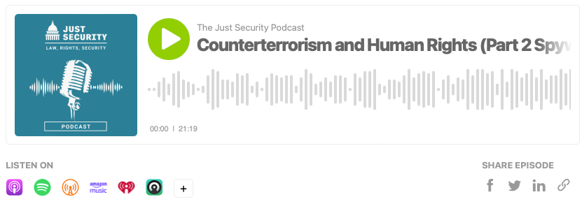 The episode title appears with sound waves behind it.