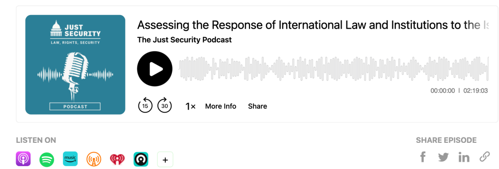 The episode title appears with sound waves behind it.