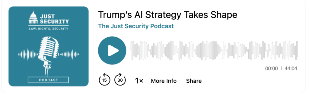 Trump's AI Strategy Takes Shape