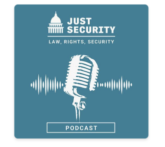 The Just Security Podcast logo