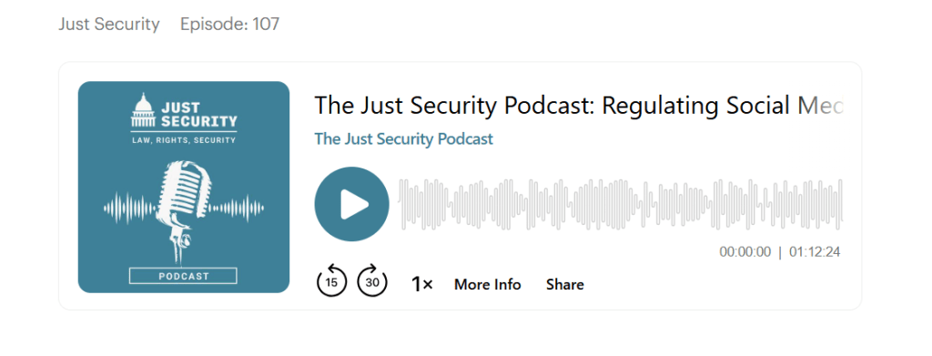 screenshot of podcast episode 107